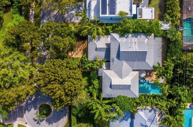 164 W Mashta Dr, Key Biscayne, FL 33149 - aerial view of a pool area