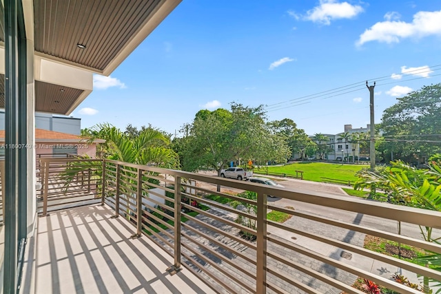 view of balcony