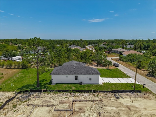 view from above of property