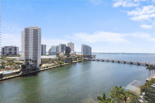 495 Brickell Ave Unit 1001, Miami, FL 33131 - water view with nearby urban area