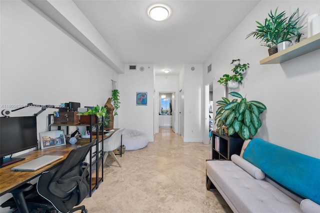 view of home office