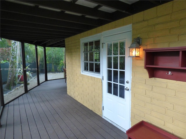 view of deck