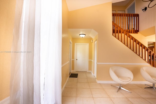 12840 SW 146th Ln, Miami, FL 33186 - corridor featuring tile patterned floors and baseboards