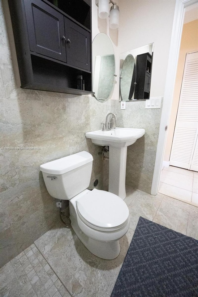 12840 SW 146th Ln, Miami, FL 33186 - half bathroom with toilet and tile walls