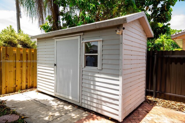 12840 SW 146th Ln, Miami, FL 33186 - view of shed featuring a fenced backyard