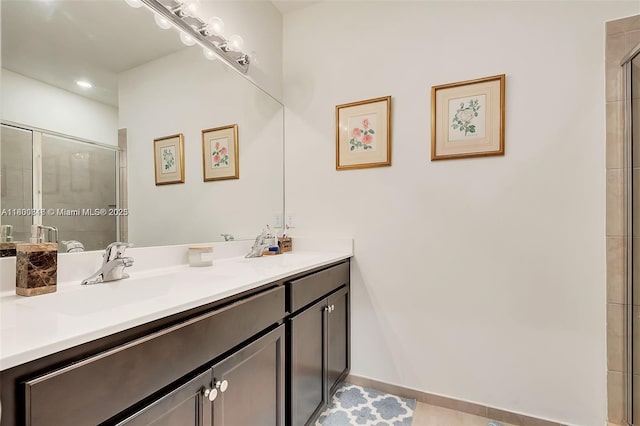 15073 SW 119th Ln, Miami, FL 33196 - full bath featuring tiled shower, vanity, and recessed lighting