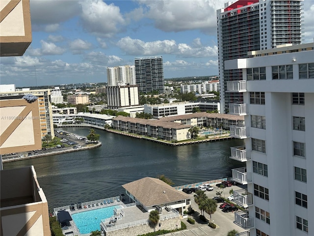 1865 S Ocean Dr Unit 17C, Hallandale Beach, FL 33009 - water view featuring nearby urban area