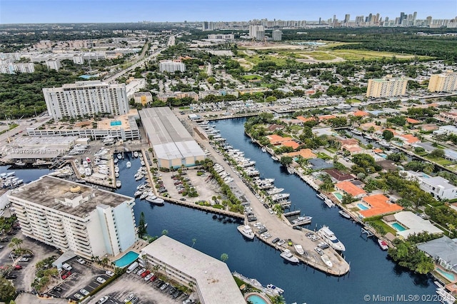 13499 Biscayne Blvd Unit 713, North Miami, FL 33181 - aerial view of a view of skyline and a nearby body of water