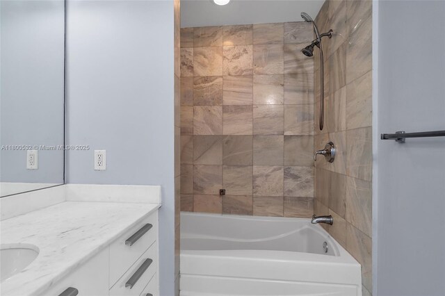 1060 Brickell Ave Unit 1811, Miami, FL 33131 - full bathroom featuring washtub / shower combination and vanity