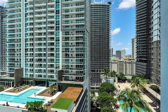 1060 Brickell Ave Unit 1811, Miami, FL 33131 - view of swimming pool with a city view