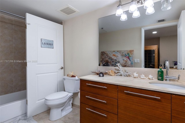 2681 N Flamingo Rd Unit Th4S, Sunrise, FL 33323 - full bathroom featuring tile patterned flooring, vanity, and toilet