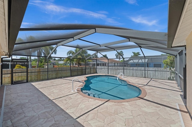 4344 Agualinda Blvd, Cape Coral, FL 33914 - view of pool with a patio area and glass enclosure