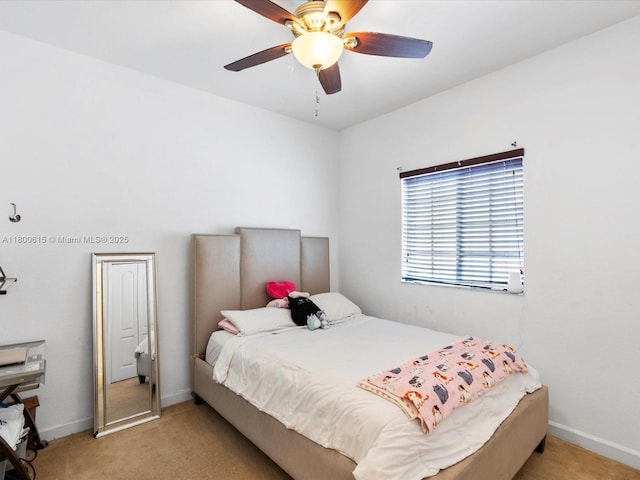 17616 SW 135th Ave, Miami, FL 33177 - bedroom featuring carpet flooring, baseboards, and ceiling fan