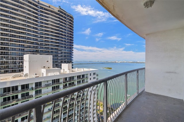 1750 N Bayshore Dr Unit 4007, Miami, FL 33132 - balcony with a water view