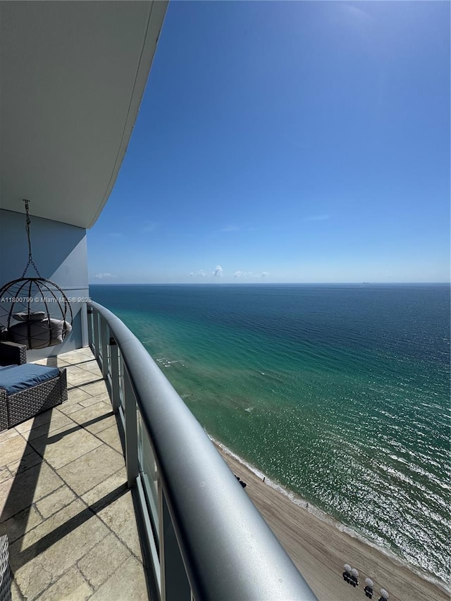 17001 Collins Ave Unit 3005, Sunny Isles Beach, FL 33160 - balcony featuring view of water and beach