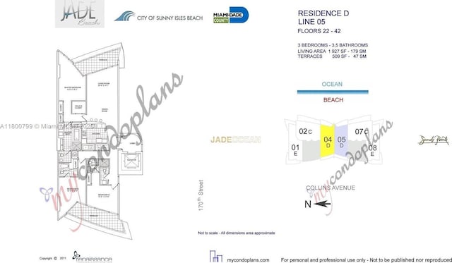 17001 Collins Ave Unit 3005, Sunny Isles Beach, FL 33160 - floor plan / room layout