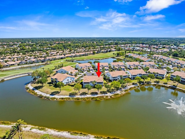 6893 Sterling Grns Unit 201, Naples, FL 34104 - aerial perspective of suburban area with a large body of water