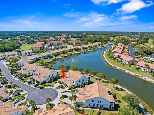 6893 Sterling Grns Unit 201, Naples, FL 34104 - aerial view of residential area featuring a large body of water