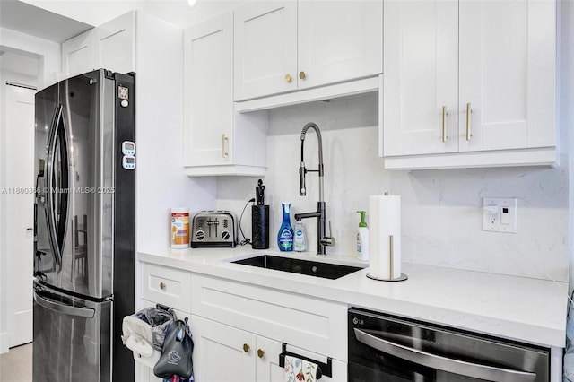 1201 S Ocean Dr Unit 404N, Hollywood, FL 33019 - kitchen with appliances with stainless steel finishes and white cabinetry
