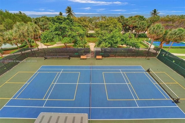 1201 S Ocean Dr Unit 404N, Hollywood, FL 33019 - view of tennis court featuring community basketball court