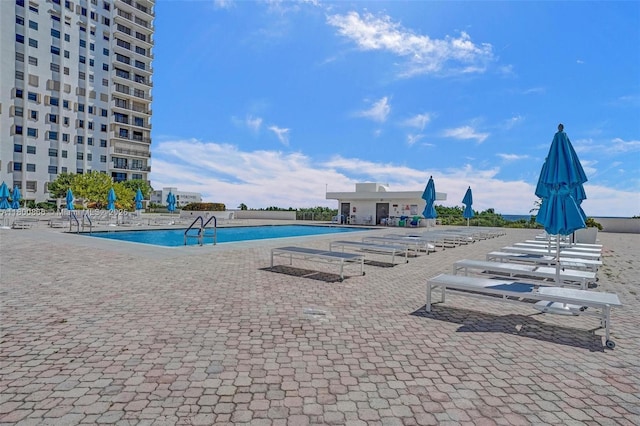 1201 S Ocean Dr Unit 404N, Hollywood, FL 33019 - community pool with a patio area
