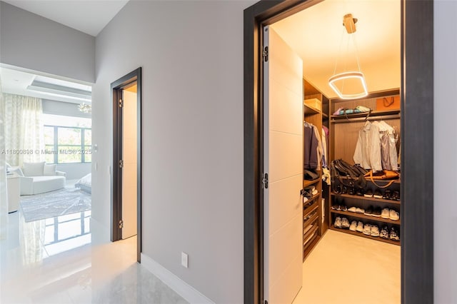 9625 Vescovato Way, Boca Raton, FL 33496 - hallway with baseboards