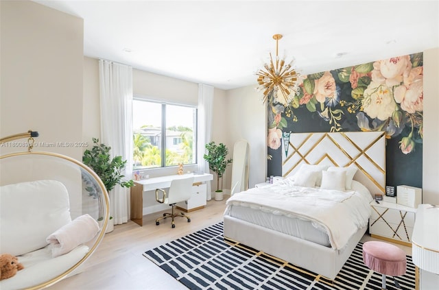 9625 Vescovato Way, Boca Raton, FL 33496 - bedroom featuring a desk and wood finished floors