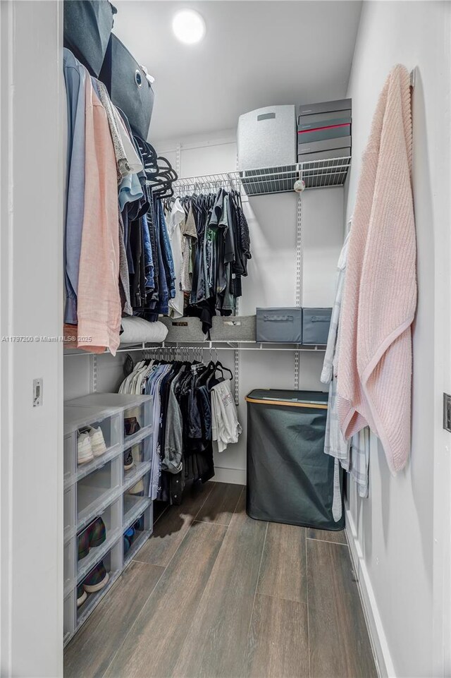9621 SW 59th Ter, Miami, FL 33173 - spacious closet with wood finished floors