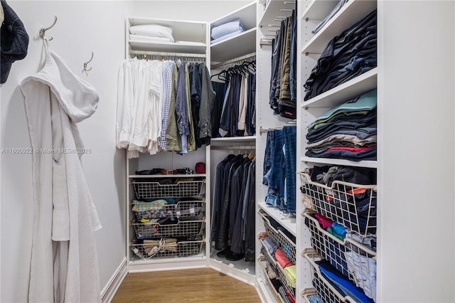 20505 E Country Club Dr Unit 143, Aventura, FL 33180 - walk in closet with wood finished floors