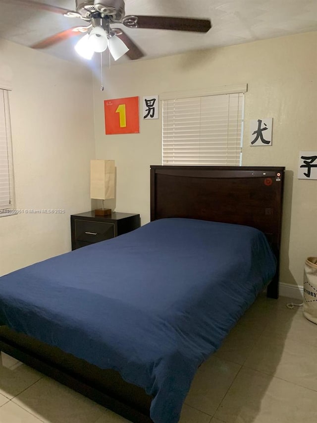 519 S 61st Ave, Hollywood, FL 33023 - bedroom with tile patterned flooring and ceiling fan