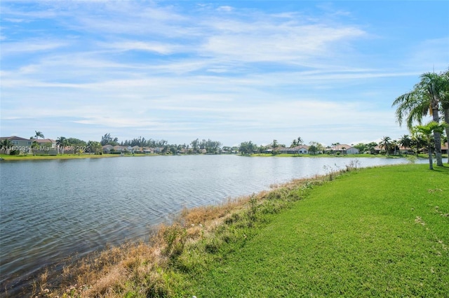 water view with nearby suburban area