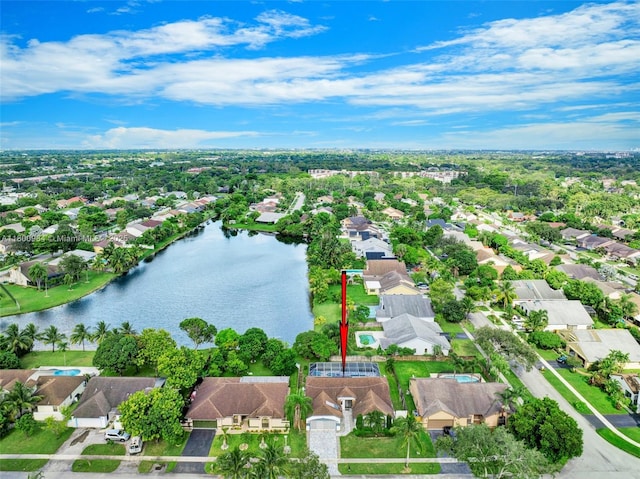 5260 NW 74th Ter, Lauderhill, FL 33319 - aerial view of property and surrounding area with nearby suburban area and a nearby body of water