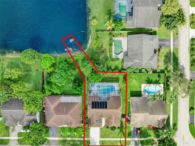 5260 NW 74th Ter, Lauderhill, FL 33319 - aerial overview of property's location featuring property boundaries highlighted and a pool area