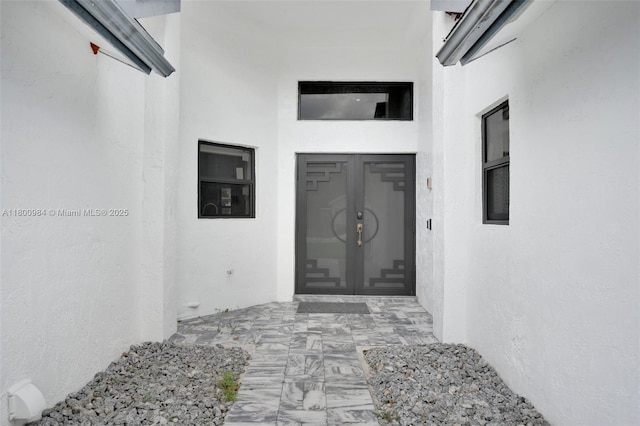 5260 NW 74th Ter, Lauderhill, FL 33319 - property entrance featuring stucco siding