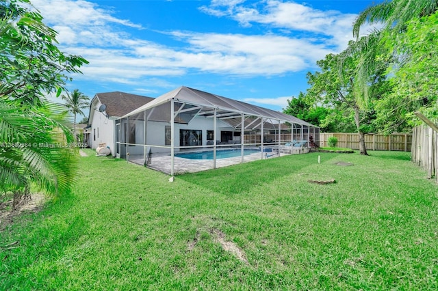 5260 NW 74th Ter, Lauderhill, FL 33319 - view of swimming pool with a lanai