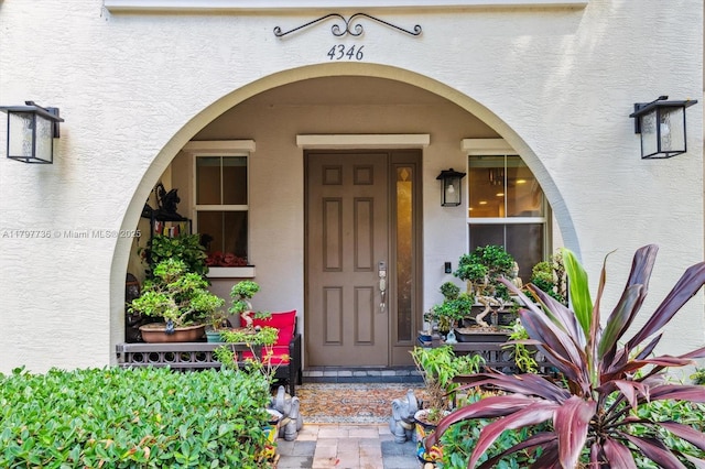 4346 Cascada Cir, Cooper City, FL 33024 - view of exterior entry with stucco siding