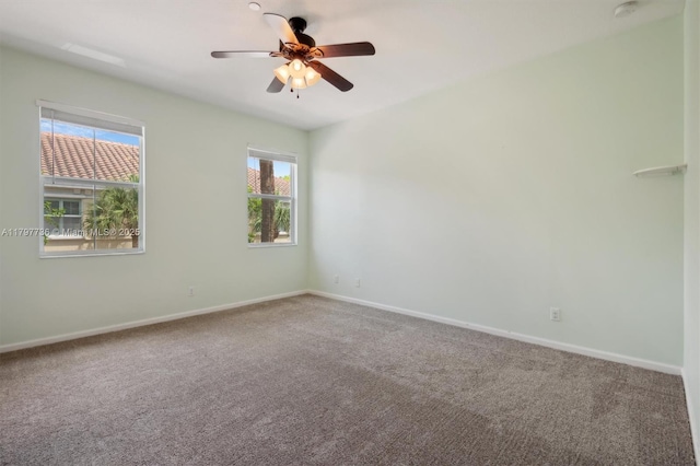 4346 Cascada Cir, Cooper City, FL 33024 - unfurnished room featuring carpet floors, baseboards, and ceiling fan