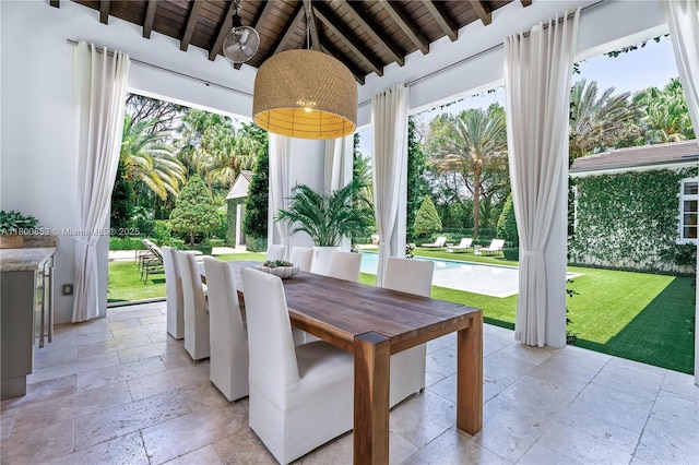 view of sunroom / solarium