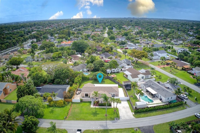 15251 SW 154th Ave, Miami, FL 33187 - aerial perspective of suburban area featuring a pool area