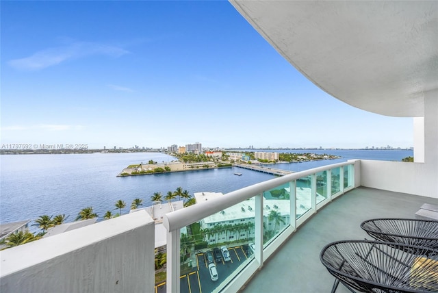 7910 Harbor Island Dr Unit 1208, North Bay Village, FL 33141 - balcony featuring a water view and a city view
