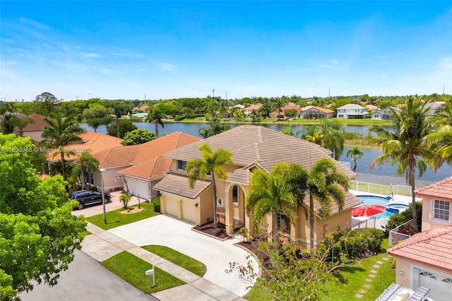 1106 NW 180th Ave, Pembroke Pines, FL 33029 - aerial perspective of suburban area featuring a large body of water