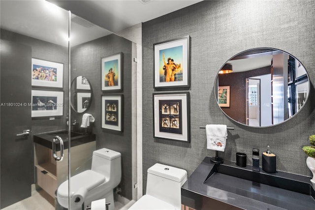 488 NE 18th St Unit 715, Miami, FL 33132 - bathroom with toilet and a shower stall