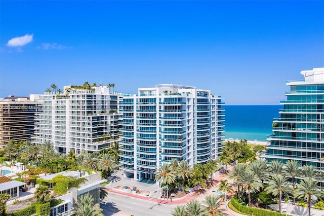 9401 Collins Ave Unit 505, Surfside, FL 33154 - view of apartment building / complex featuring a water view