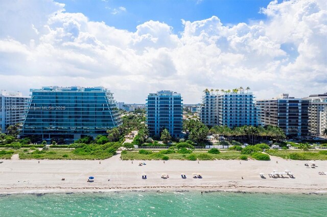 9401 Collins Ave Unit 505, Surfside, FL 33154 - view of urban area featuring waterfront with a beach
