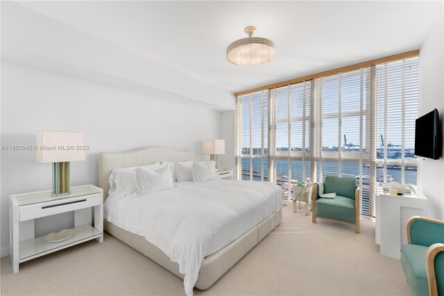 400 Alton Rd Unit 1101, Miami Beach, FL 33139 - bedroom with carpet and floor to ceiling windows