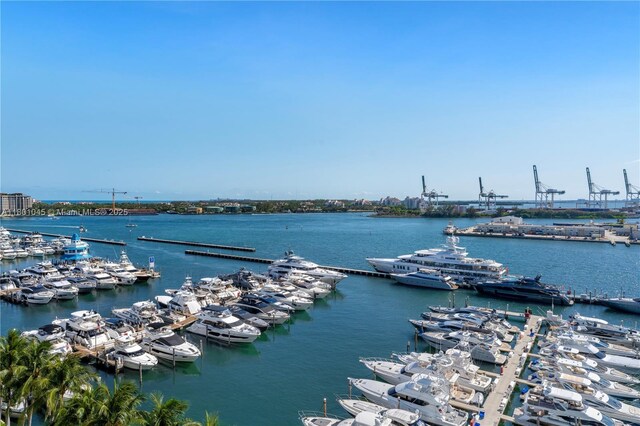 400 Alton Rd Unit 1101, Miami Beach, FL 33139 - water view with a marina