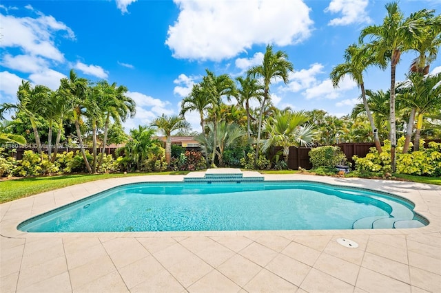 5318 Garfield St, Hollywood, FL 33021 - view of swimming pool with fence