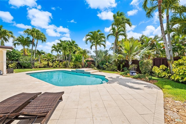 5318 Garfield St, Hollywood, FL 33021 - view of pool with a patio area and fence