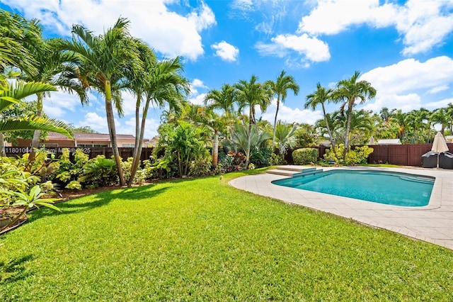 5318 Garfield St, Hollywood, FL 33021 - view of swimming pool with a patio
