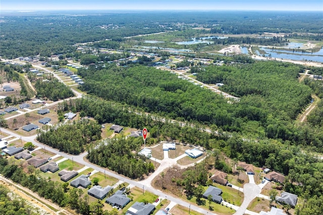 2004 Rosa Ct, Lehigh Acres, FL 33972 - view of property location featuring a nearby body of water, a heavily wooded area, and nearby suburban area